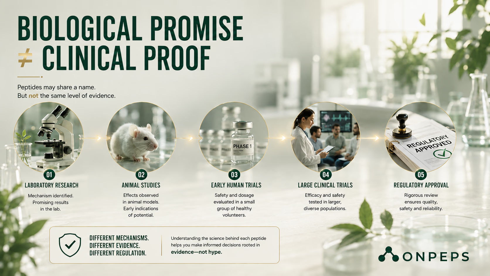 The Peptide Evidence Gap: Why Real Biological Effects Are Not the Same as Clinical Validation